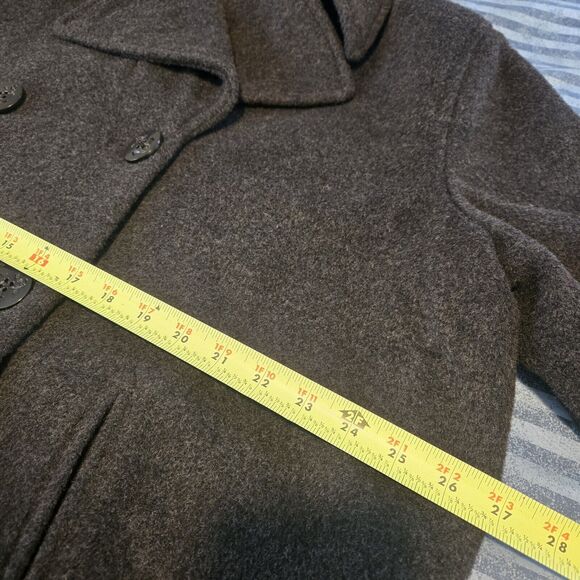 Jessica London Womens Wool Double breasted Dark Grey Coat Size 20 Pockets Winter - Picture 5 of 10